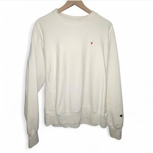 Champion Men's Off-White Crewneck Sweater